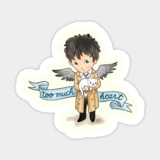 Too Much Heart Castiel Sticker